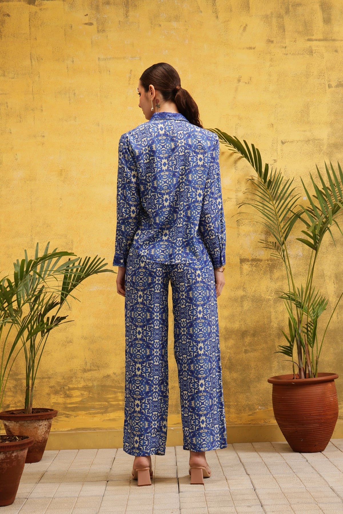 Azure Mosaic Co - Ord Set - Label Shona Rohatgi Garg