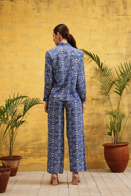 Azure Mosaic Co - Ord Set - Label Shona Rohatgi Garg