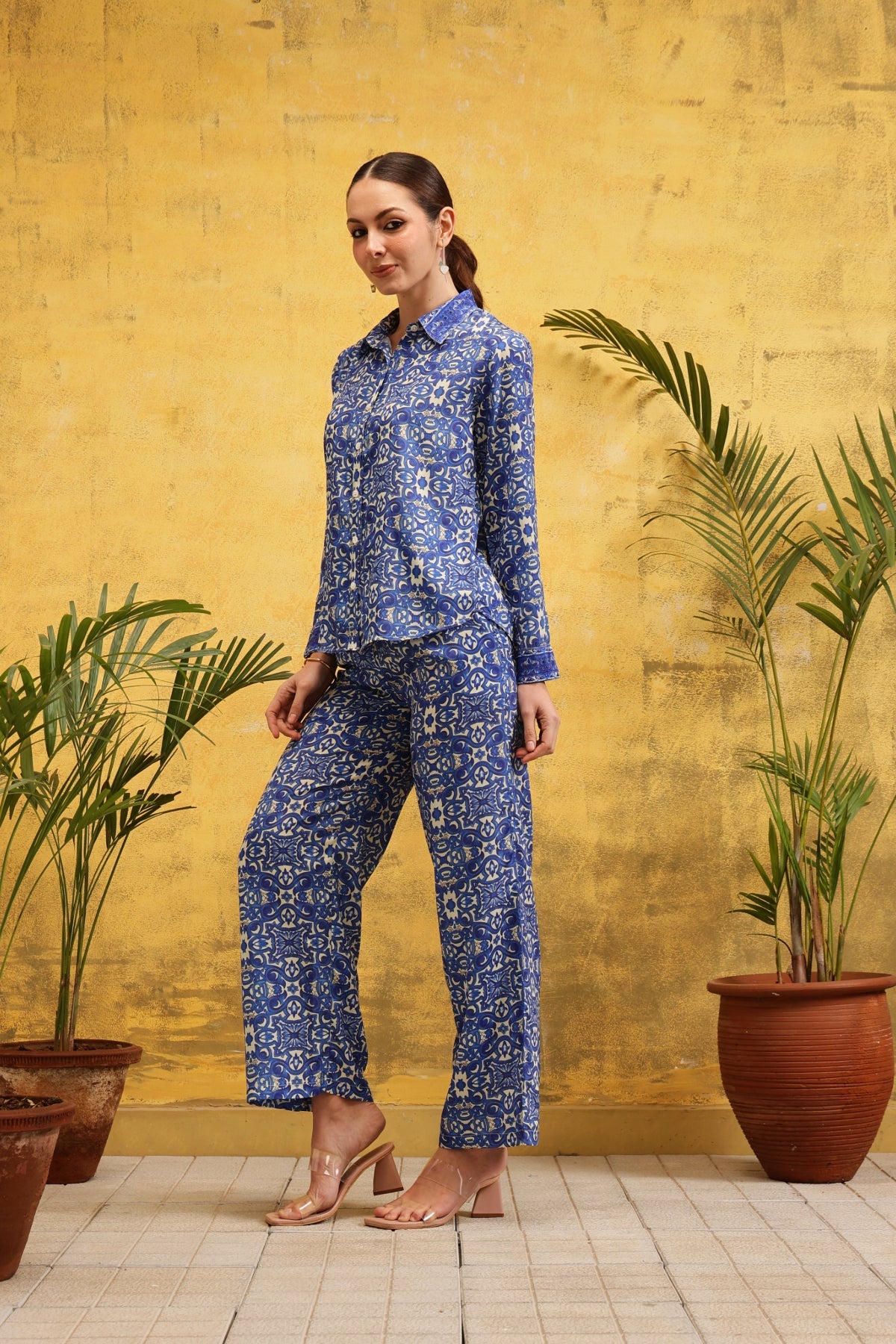 Azure Mosaic Co - Ord Set - Label Shona Rohatgi Garg